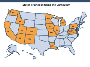 States trained in curriculum