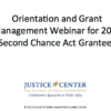 Image for: Orientation and Grant Management Webinar for 2013 Second Chance Act Grantees