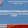 Image for: CrimeSolutions.gov: Your Source for Criminal Justice Research Evidence