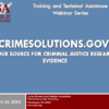 Image for: CrimeSolutions.gov: Your Source for Criminal Justice Research Evidence