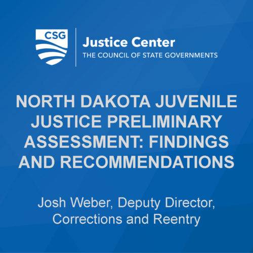 Image for: North Dakota Juvenile Justice Preliminary Assessment: Findings and Recommendations