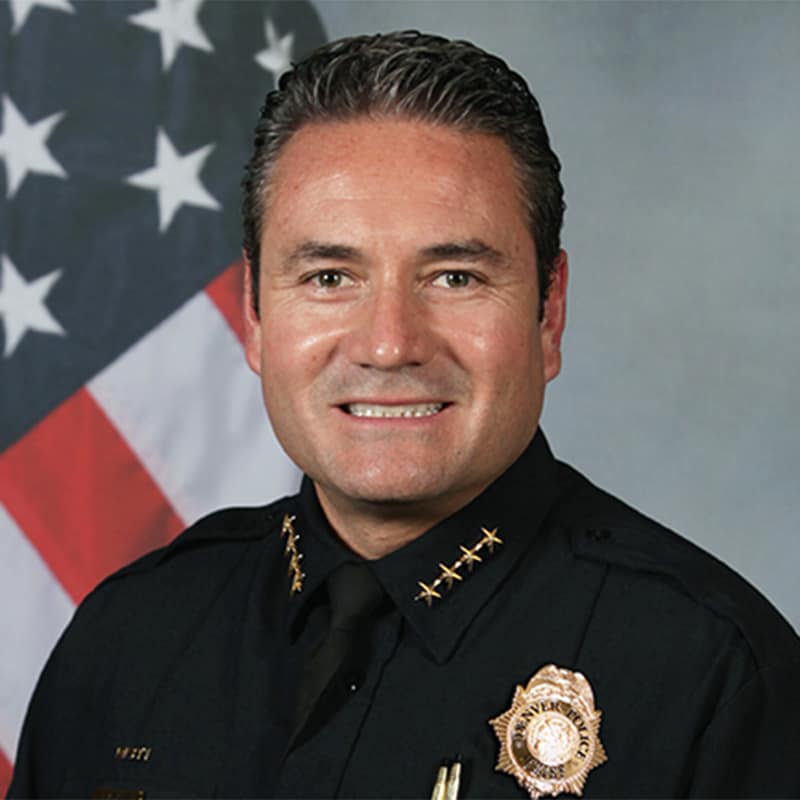 headshot of Chief Paul Pazen, Denver Police Department