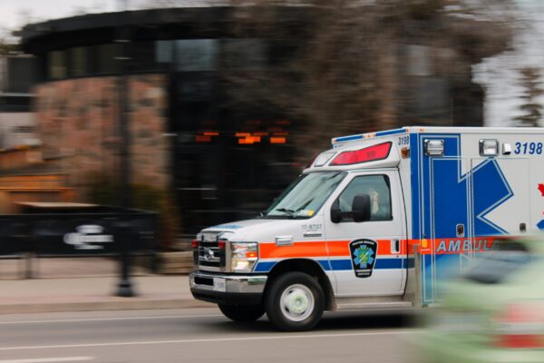 ambulance driving fast