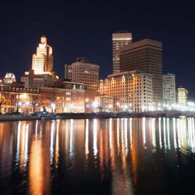 Providence Rhode Island by night