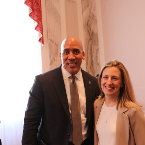Director Jeffreys and Megan Quattlebaum posed at Congressional briefing