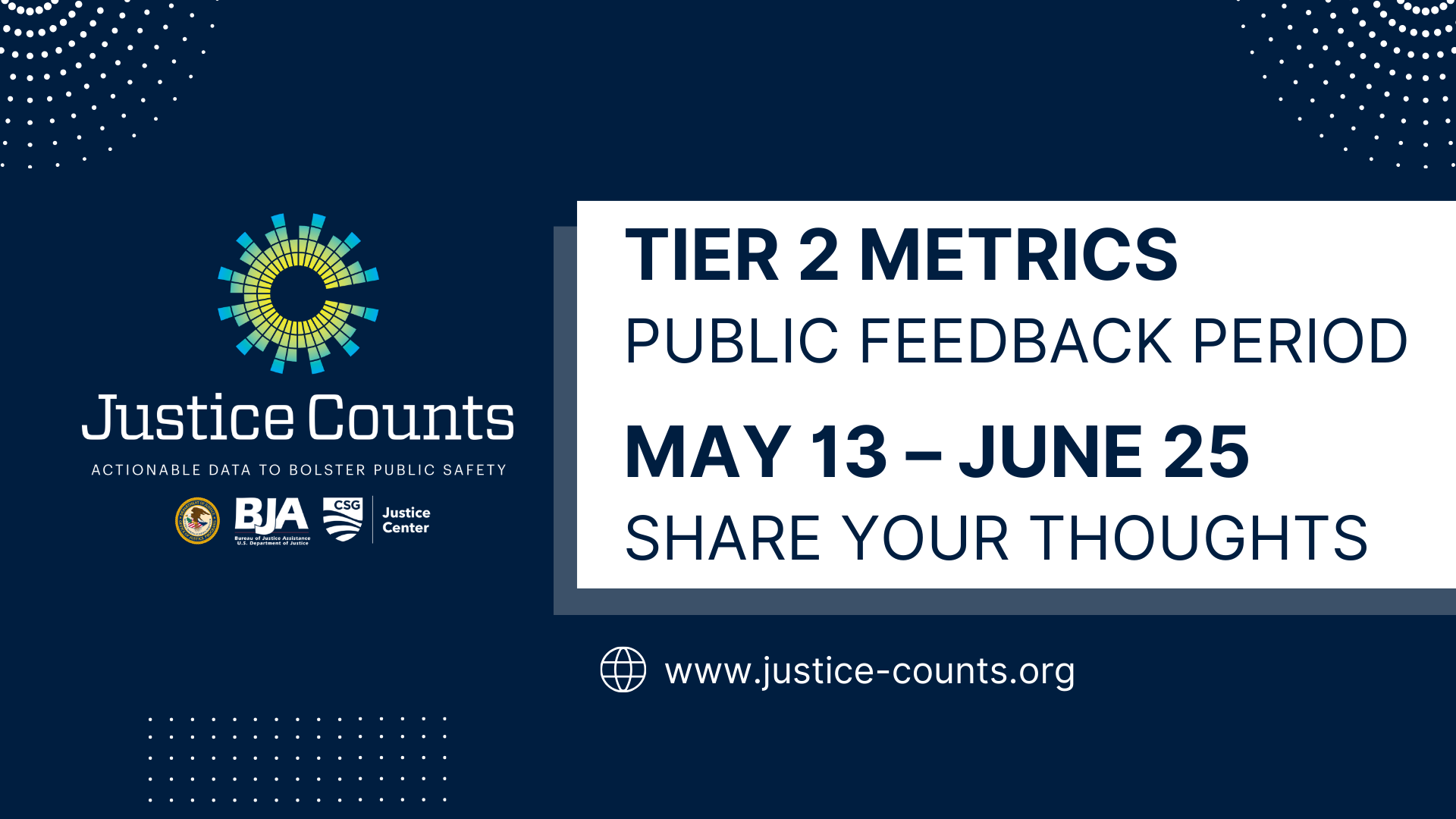 Public Comment - Justice Counts