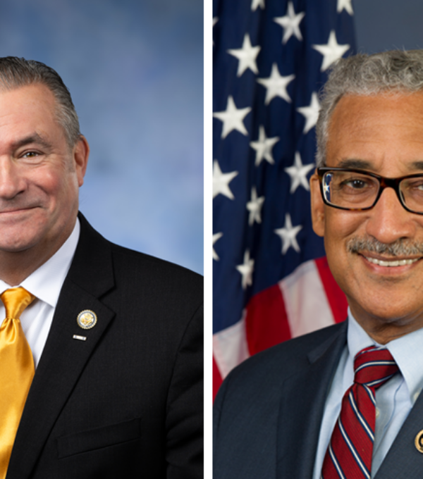 Headshots of Republican Nebraska Congressman Don Bacon and Democratic Virginia Congressman Bobby Scott