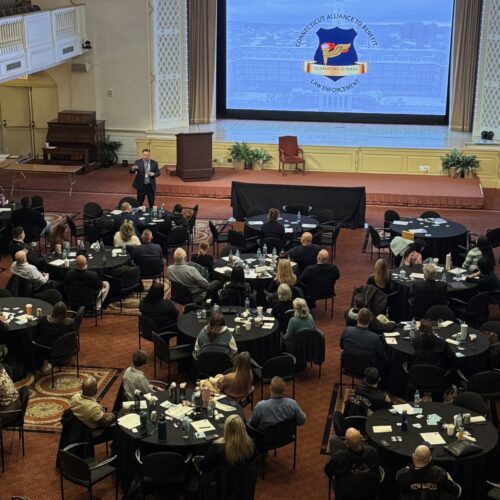 Conference room at law enforcement meeting