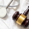 A gavel and a stethoscope