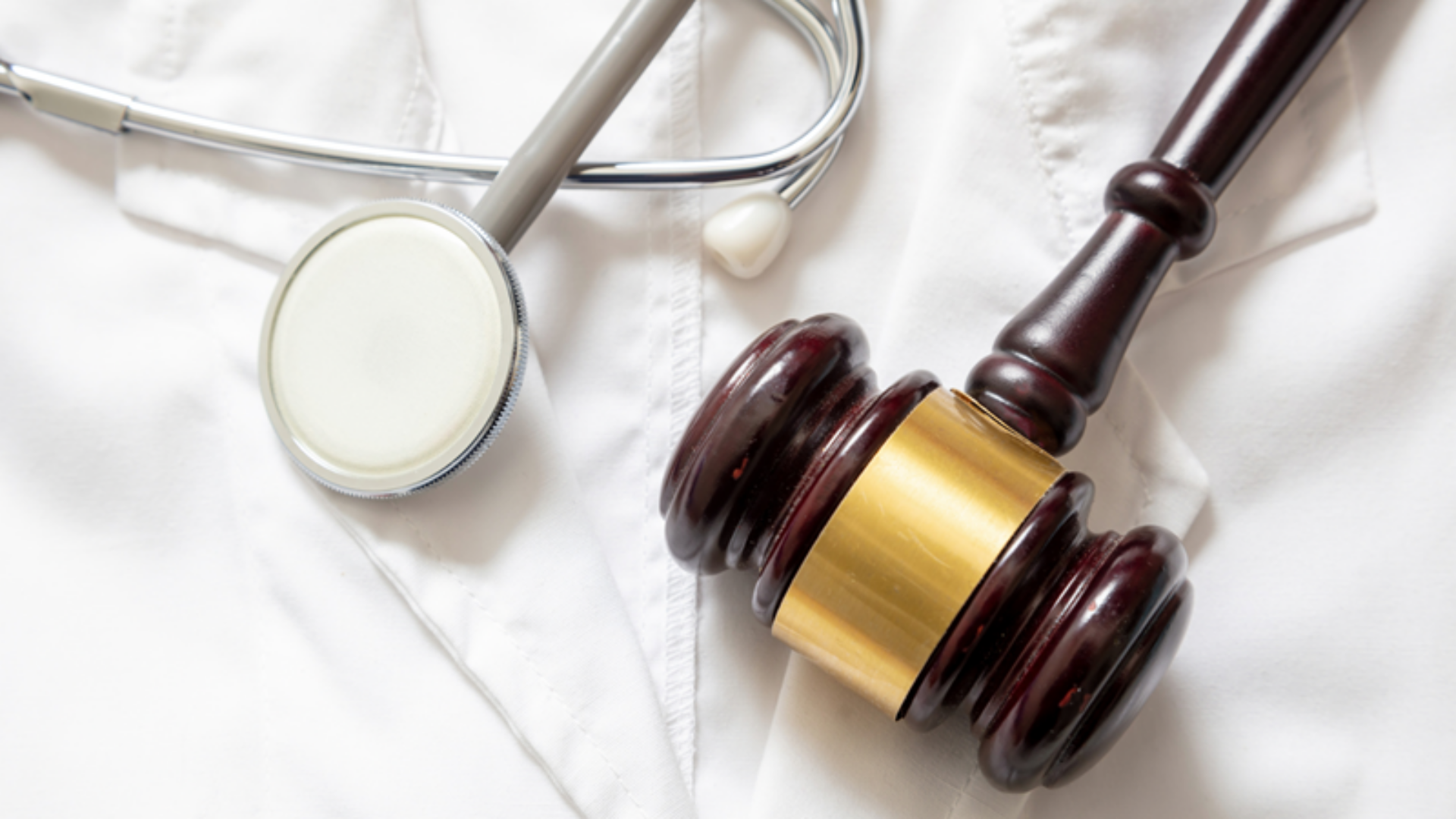 A gavel and a stethoscope